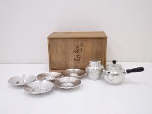 錫半造　錫製煎茶器セット（1021g）